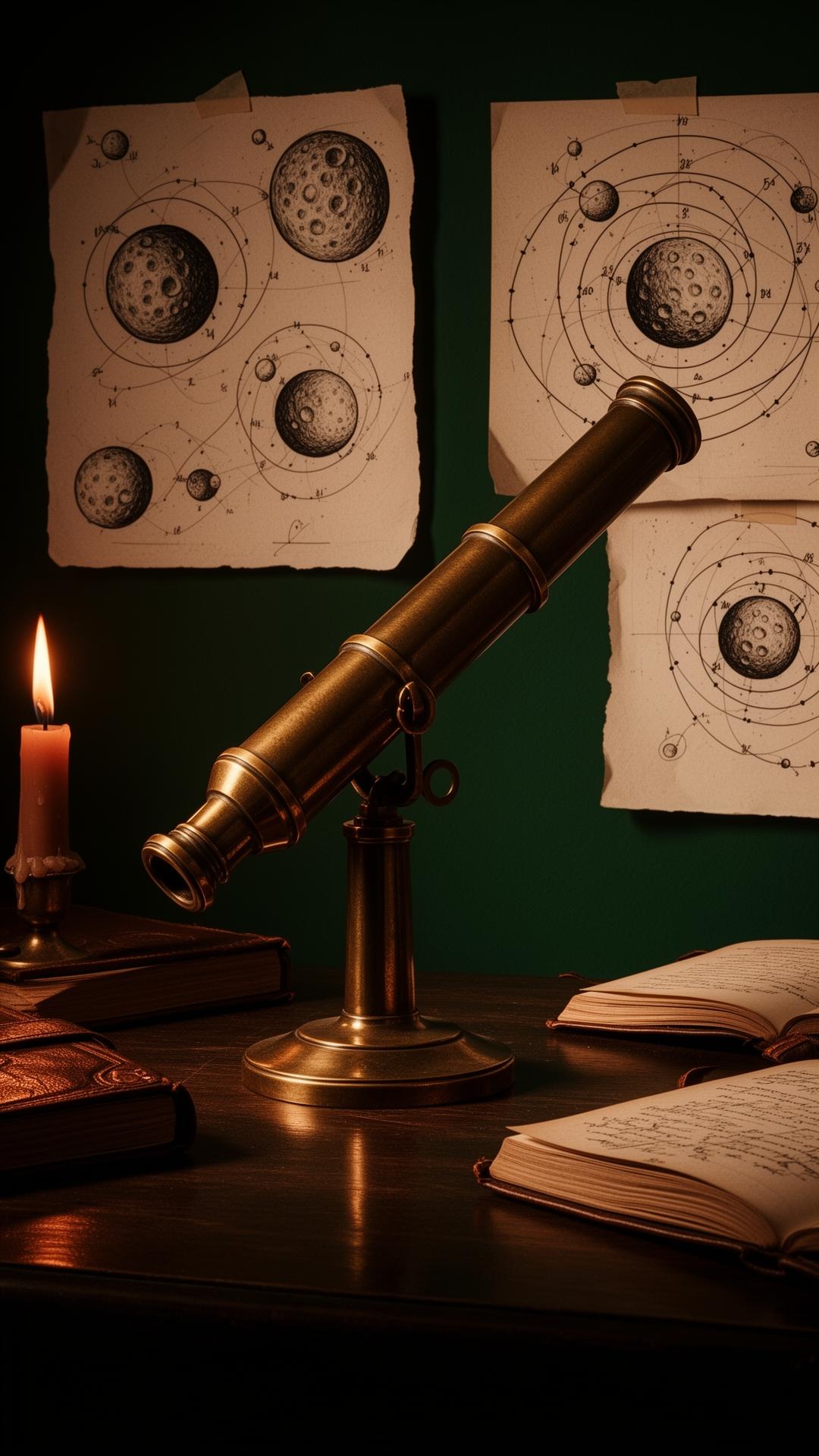 Galileo Galilei observing the sky, science practiced as an art form
