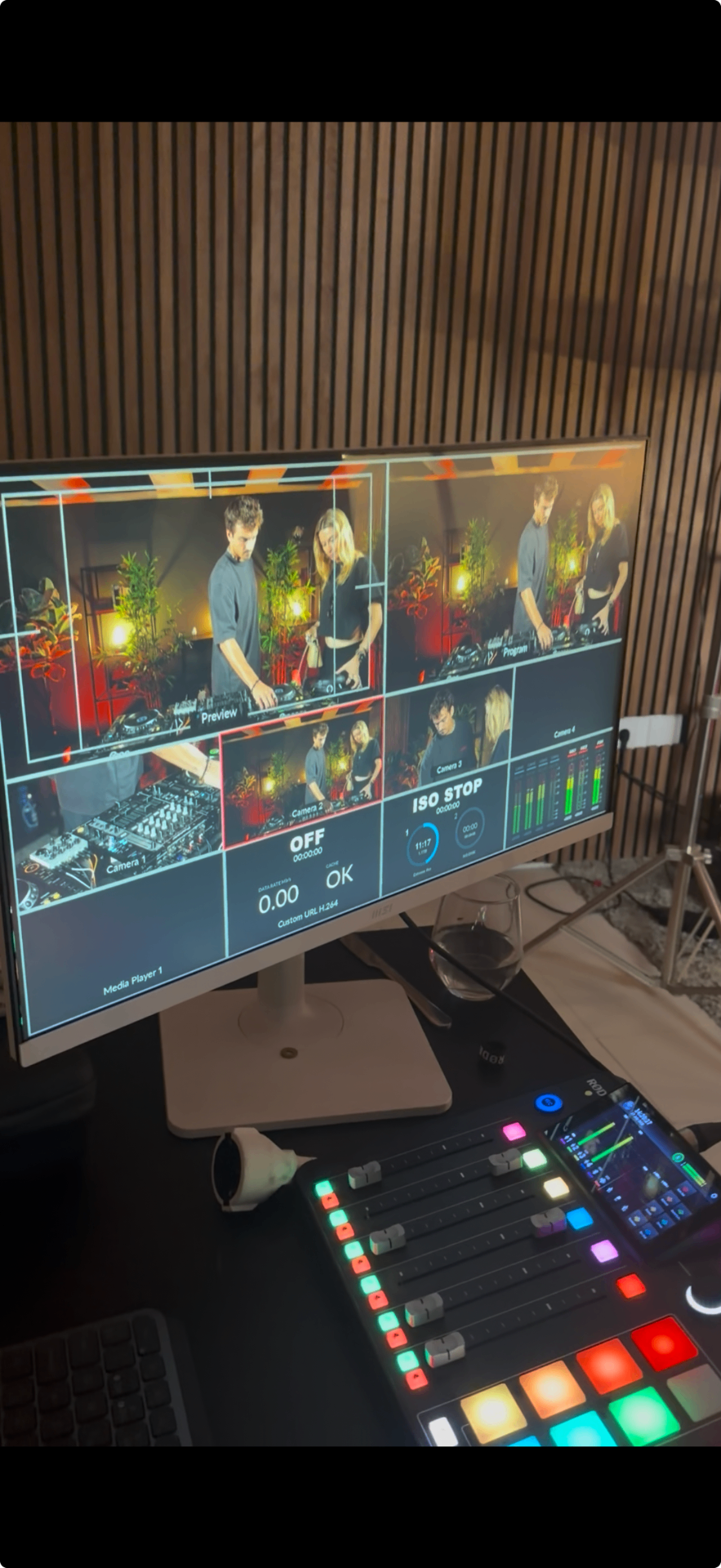 Multi-camera control desk at bridgr